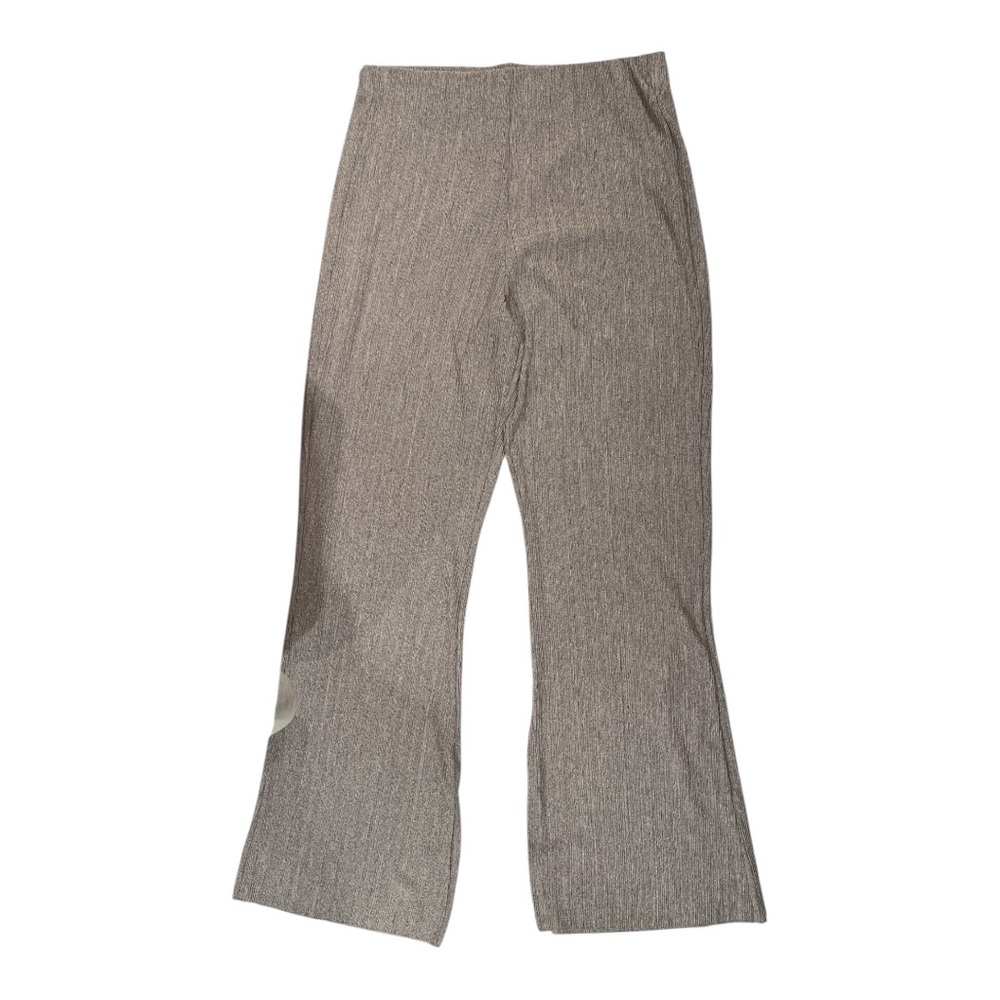 Zaba flare silver gray pants size large